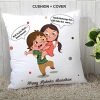 Fighting Siblings Cushion