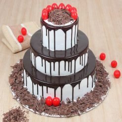 3 tier designer black forest cake