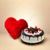 Black forest Cake & Red Heart Combo