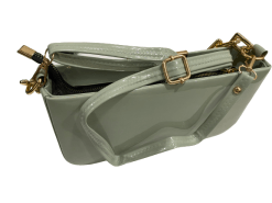 Chunky Chain Green Purse