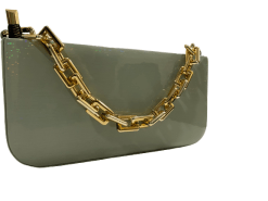 Chunky Chain Green Purse2