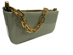 Chunky Chain Green Purse6