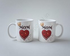 Hearty Decorated Coffee Mug for Mom