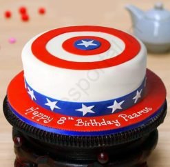 Captain America Birthday Cake