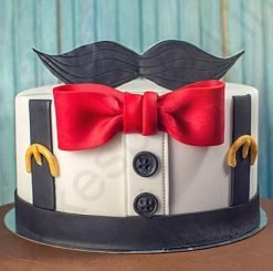 Designer Mustache Cake