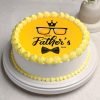 Round Tasty Fathers Day Photo Cake