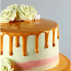 Creamy 2 Tier Butterscotch Cake 2