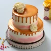 Creamy 2 Tier Butterscotch Cake