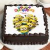 Despicable-me-Design-Square-Shape-Cake