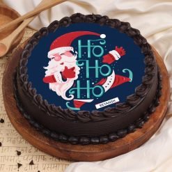 Creamy Santa Poster Cake