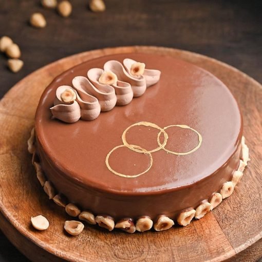 Delicious Nutella Hazelnut Cake