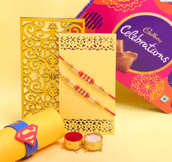 Cadbury Chocolate With 3 Set Of Rakhi2