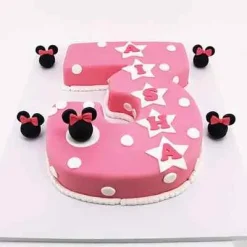 Fondant Number 3 Designer Cake