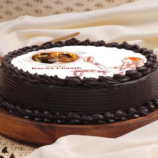 Unique Karwa Chauth Photo Cake3