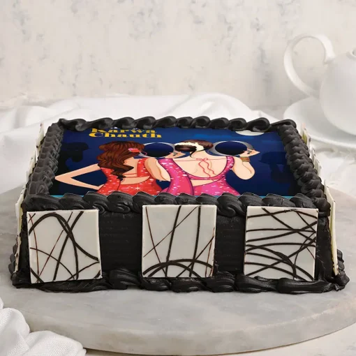 Karwa Chauth Poster Cake3