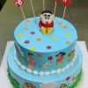 Two Tier Shinchan Cake