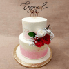 Beautiful Engagement Cake