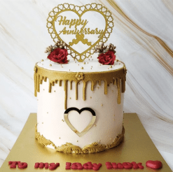 Love Anniversary Cake