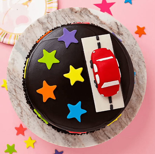Kids Car Design Cake3