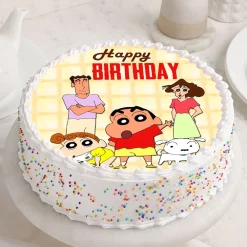 Shinchan Family Poster Cake