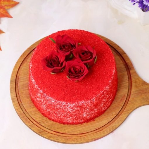 Red Velvet Rose Cake